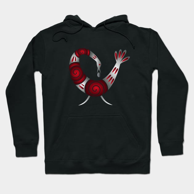 Sankofa Bird Symbol Hoodie by Wareham Spirals